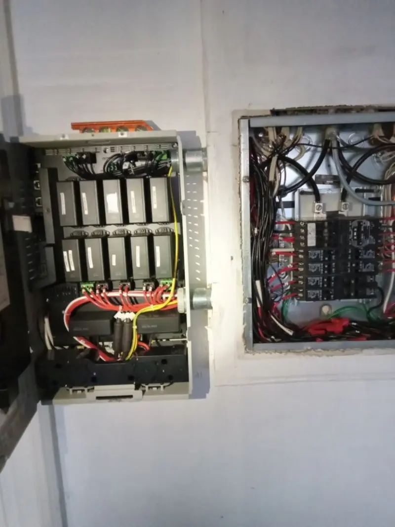 Electrical panel upgrade completed for Security Camera Wiring in Bonny Doon